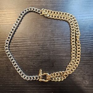 Gold and Silver Chain Necklace 20"